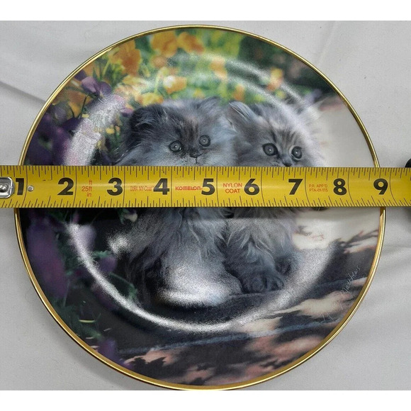 Sitting Pretty Collectors Plate Nancy Matthews Franklin Mint Heirloom Cats Decor - Picture 8 of 8